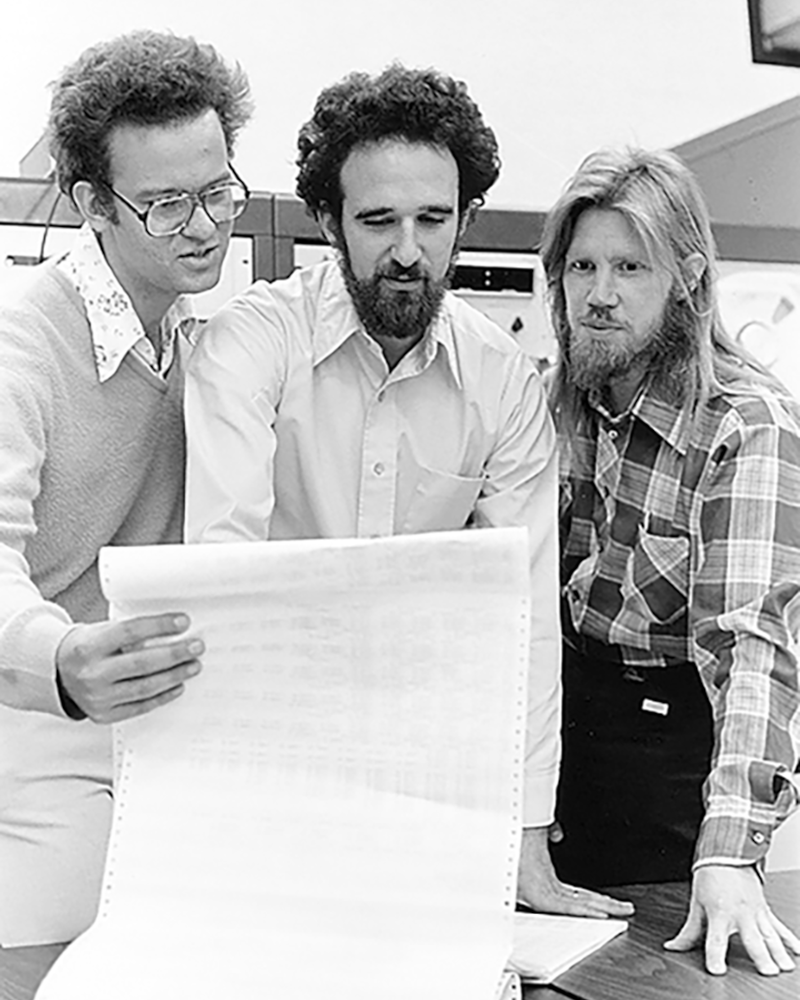 Ralph Merkle, Martin Hellman, and Whitfield Diffie in 1977
