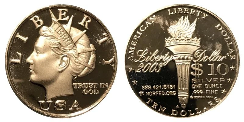 2003 Silver Liberty Dollar